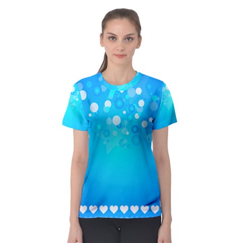 Blue Dot Star Women s Sport Mesh Tee by Simbadda