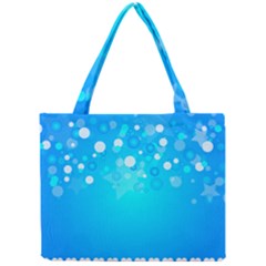 Blue Dot Star Mini Tote Bag