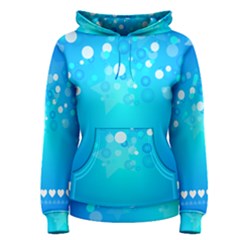 Blue Dot Star Women s Pullover Hoodie