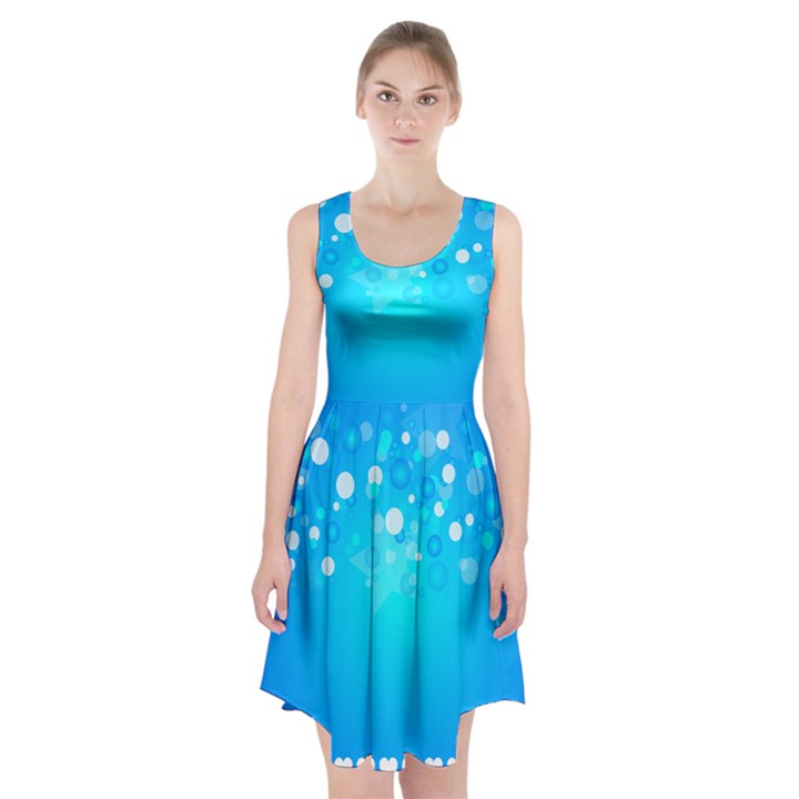 Blue Dot Star Racerback Midi Dress