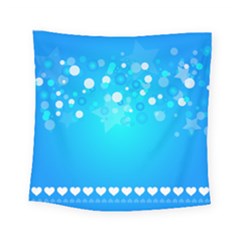 Blue Dot Star Square Tapestry (small)