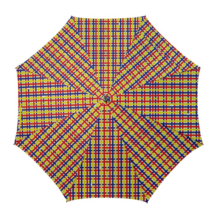 Yellow Blue Red Lines Color Pattern Golf Umbrellas