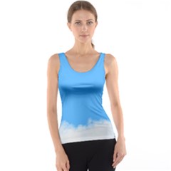 Blue Sky Clouds Day Tank Top