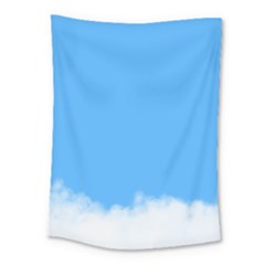 Blue Sky Clouds Day Medium Tapestry