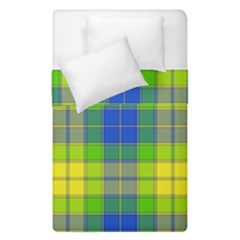 Spring Plaid Yellow Duvet Cover Double Side (single Size)