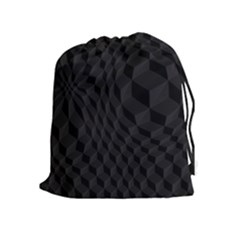 Pattern Dark Texture Background Drawstring Pouches (extra Large)