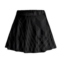 Pattern Dark Texture Background Mini Flare Skirt