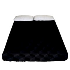 Pattern Dark Texture Background Fitted Sheet (king Size) by Simbadda