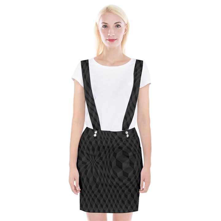 Pattern Dark Texture Background Suspender Skirt