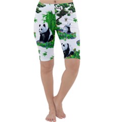 Cute Panda Cartoon Cropped Leggings 