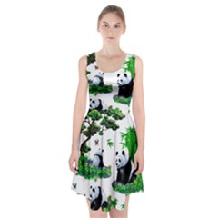 Cute Panda Cartoon Racerback Midi Dress