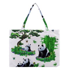 Cute Panda Cartoon Medium Tote Bag