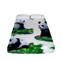 Cute Panda Cartoon Fitted Sheet (full/ Double Size)