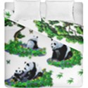 Cute Panda Cartoon Duvet Cover Double Side (King Size) View2