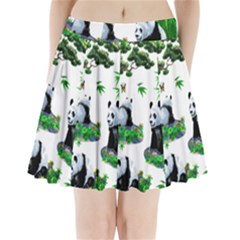 Cute Panda Cartoon Pleated Mini Skirt