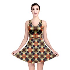 Kaleidoscope Image Background Reversible Skater Dress