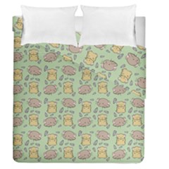 Cute Hamster Pattern Duvet Cover Double Side (queen Size)