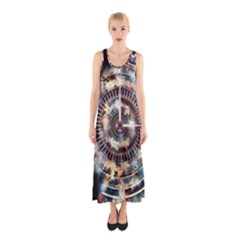 Science Fiction Background Fantasy Sleeveless Maxi Dress