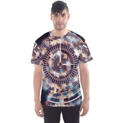 Science Fiction Background Fantasy Men s Sport Mesh Tee