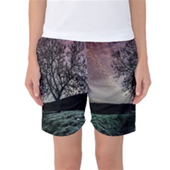 Sky Landscape Nature Clouds Women s Basketball Shorts by Simbadda