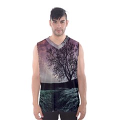 Sky Landscape Nature Clouds Men s Basketball Tank Top