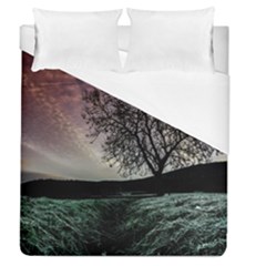 Sky Landscape Nature Clouds Duvet Cover (queen Size) by Simbadda