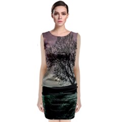 Sky Landscape Nature Clouds Classic Sleeveless Midi Dress by Simbadda