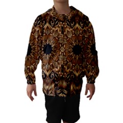 3d Fractal Art Hooded Wind Breaker (kids)