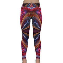 3d Abstract Ring Classic Yoga Leggings by Simbadda