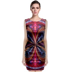 3d Abstract Ring Classic Sleeveless Midi Dress