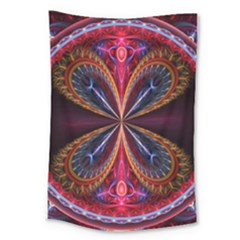 3d Abstract Ring Large Tapestry by Simbadda