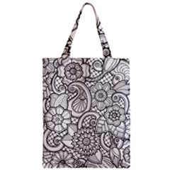 These Flowers Need Colour! Zipper Classic Tote Bag