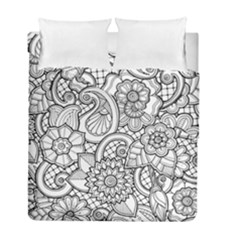 These Flowers Need Colour! Duvet Cover Double Side (full/ Double Size)