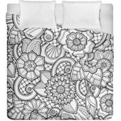 These Flowers Need Colour! Duvet Cover Double Side (king Size)