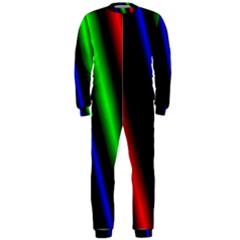 Multi Color Neon Background Onepiece Jumpsuit (men)  by Simbadda