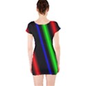 Multi Color Neon Background Short Sleeve Bodycon Dress View2