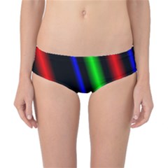 Multi Color Neon Background Classic Bikini Bottoms