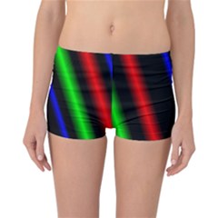 Multi Color Neon Background Reversible Bikini Bottoms