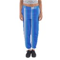 Color Stripes Blue White Pattern Women s Jogger Sweatpants View1