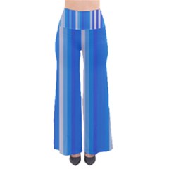 Color Stripes Blue White Pattern Pants