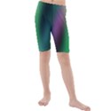 Course Gradient Color Pattern Kids  Mid Length Swim Shorts View1