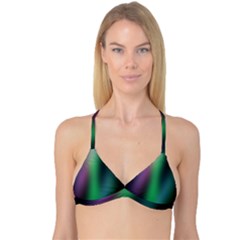 Course Gradient Color Pattern Reversible Tri Bikini Top