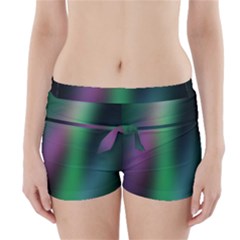 Course Gradient Color Pattern Boyleg Bikini Wrap Bottoms