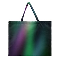 Course Gradient Color Pattern Zipper Large Tote Bag