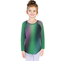 Course Gradient Color Pattern Kids  Long Sleeve Tee