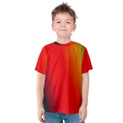 Multi Color Pattern Background Kids  Cotton Tee