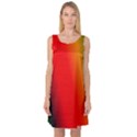 Multi Color Pattern Background Sleeveless Satin Nightdress View1