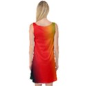 Multi Color Pattern Background Sleeveless Satin Nightdress View2