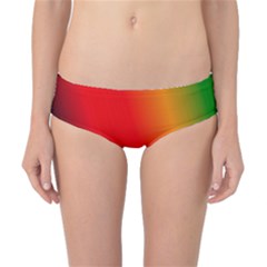 Multi Color Pattern Background Classic Bikini Bottoms by Simbadda