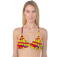 Graphic Design Graphic Design Reversible Tri Bikini Top by Simbadda